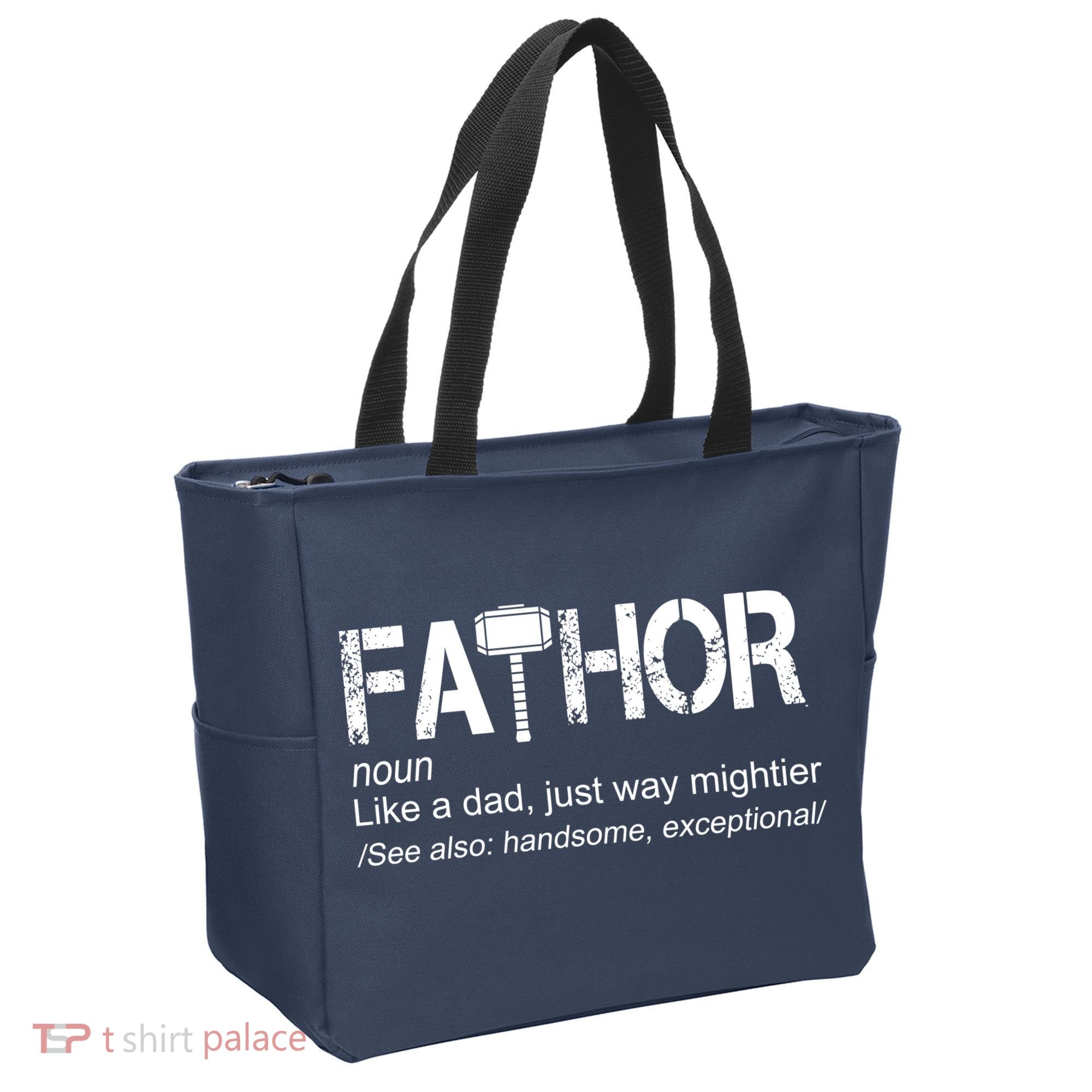 Fathor Like Dad Just Way Mightier Hero Tote Bag