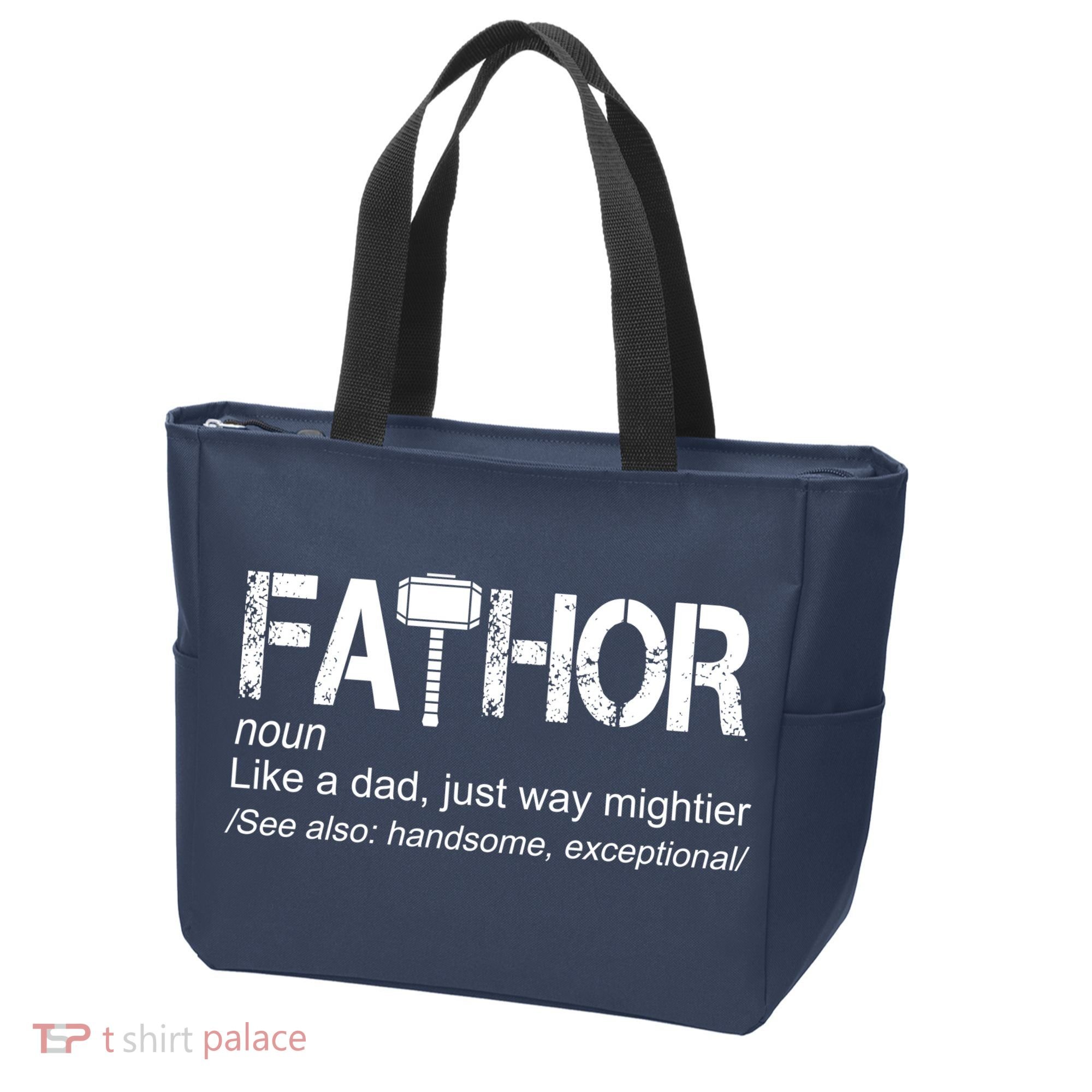 Fathor Like Dad Just Way Mightier Hero Tote Bag