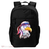 Funny American USA Flag Bandana Eagle Backpack thumb 0