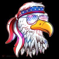 Funny American USA Flag Bandana Eagle Coffee Mug thumb 5