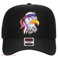 Funny American USA Flag Bandana Eagle Hat thumb 0