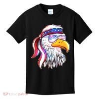 Funny American USA Flag Bandana Eagle Kids T-Shirt thumb 0