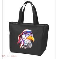 Funny American USA Flag Bandana Eagle Tote Bag thumb 3