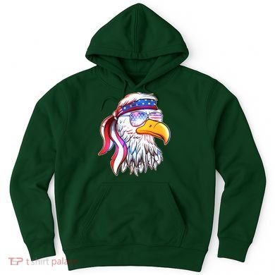 Funny American USA Flag Bandana Eagle Hoodie