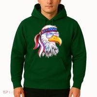 Funny American USA Flag Bandana Eagle Hoodie thumb 2