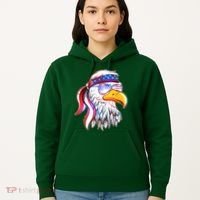 Funny American USA Flag Bandana Eagle Hoodie thumb 5