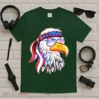 Funny American USA Flag Bandana Eagle T-Shirt thumb 5