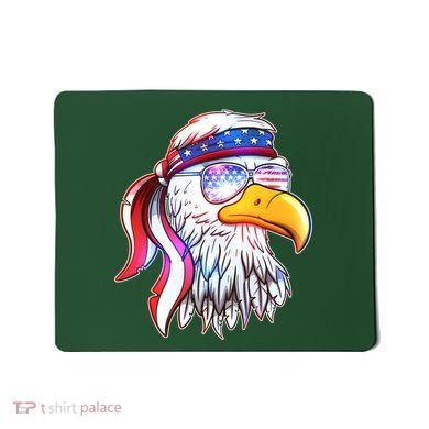 Funny American USA Flag Bandana Eagle Mousepad