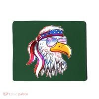 Funny American USA Flag Bandana Eagle Mousepad thumb 0