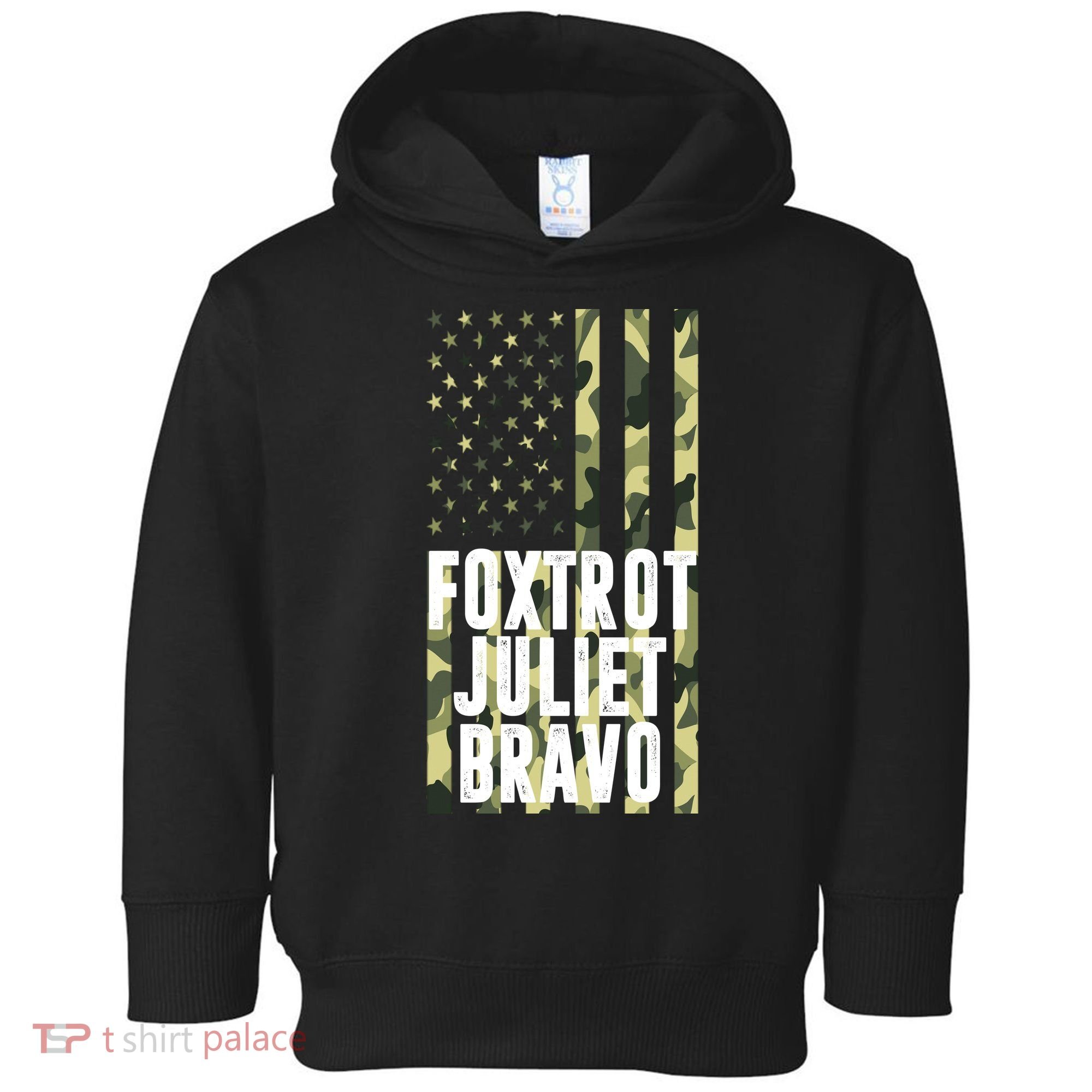 FJB Army Usa Flag Foxtrot Juliet Bravo Toddler Hoodie
