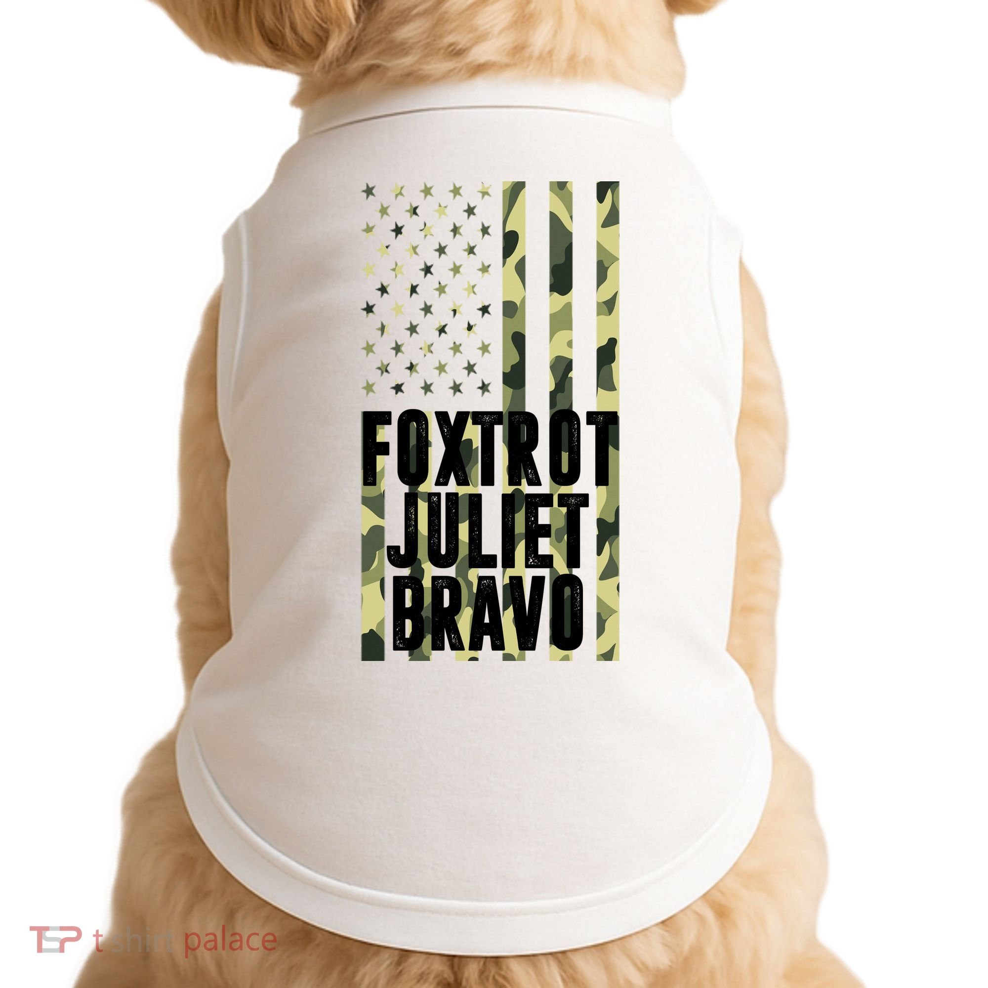 FJB Army Usa Flag Foxtrot Juliet Bravo Doggie Tank