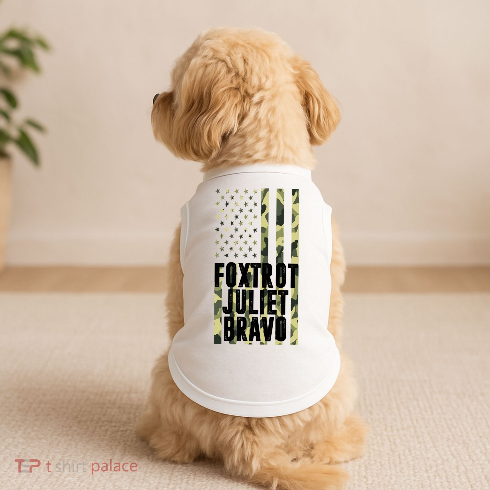 FJB Army Usa Flag Foxtrot Juliet Bravo Doggie Tank