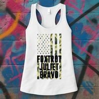 FJB Army Usa Flag Foxtrot Juliet Bravo Women's Tank Top thumb 3