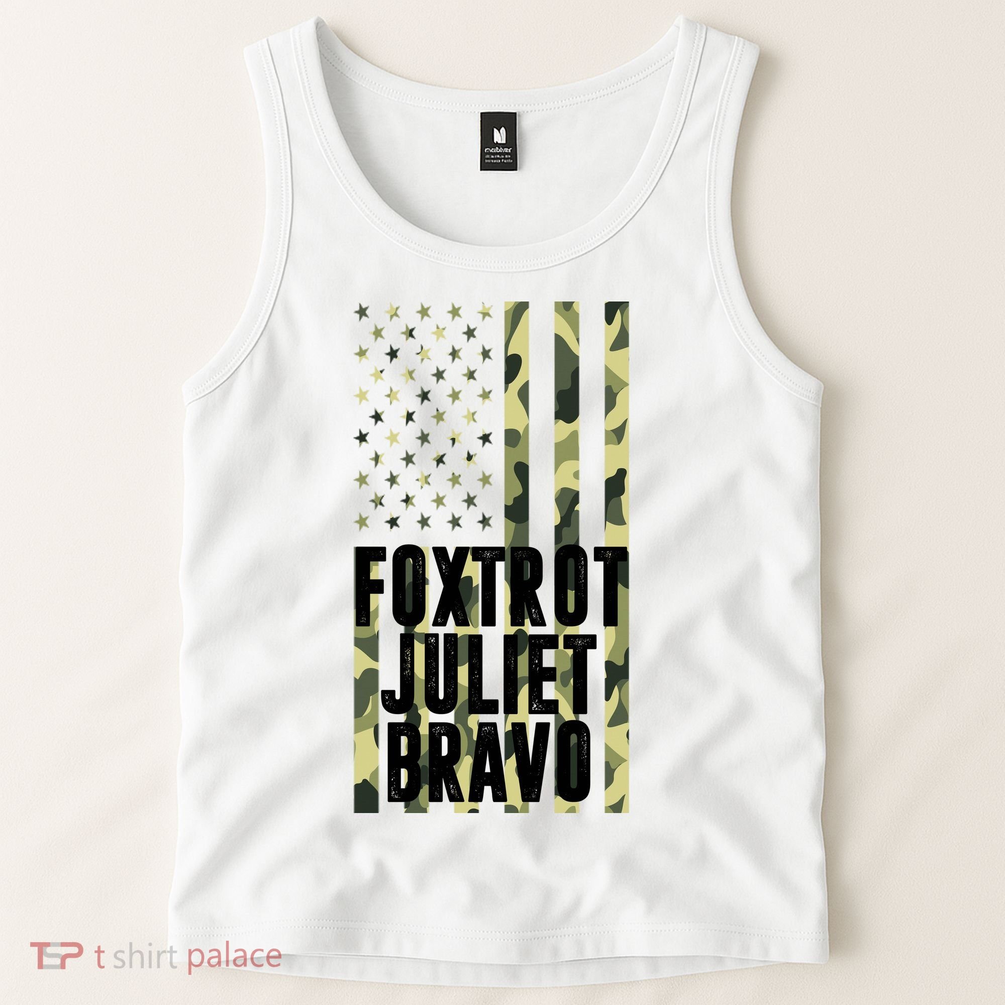 FJB Army Usa Flag Foxtrot Juliet Bravo Tank Top
