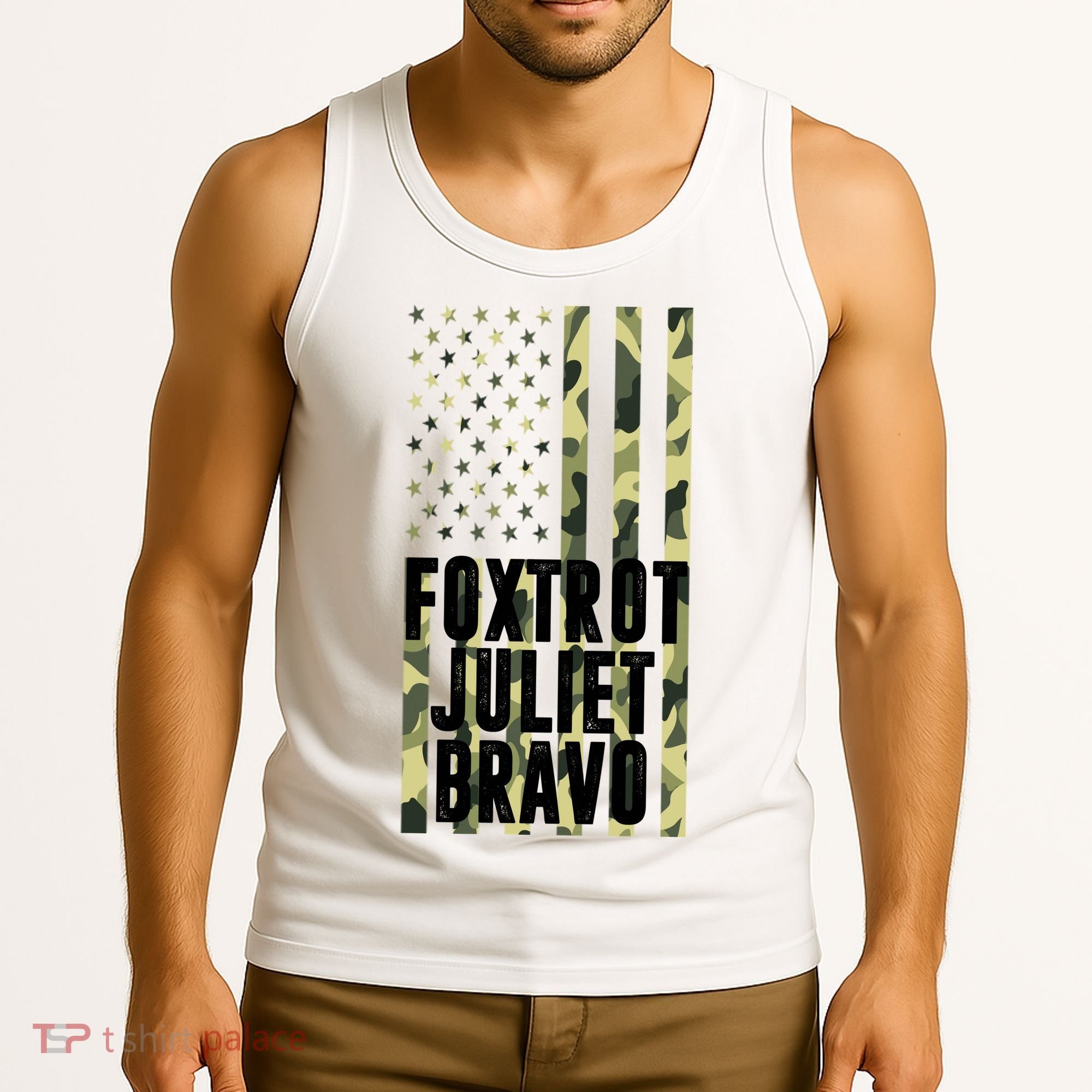 FJB Army Usa Flag Foxtrot Juliet Bravo Tank Top