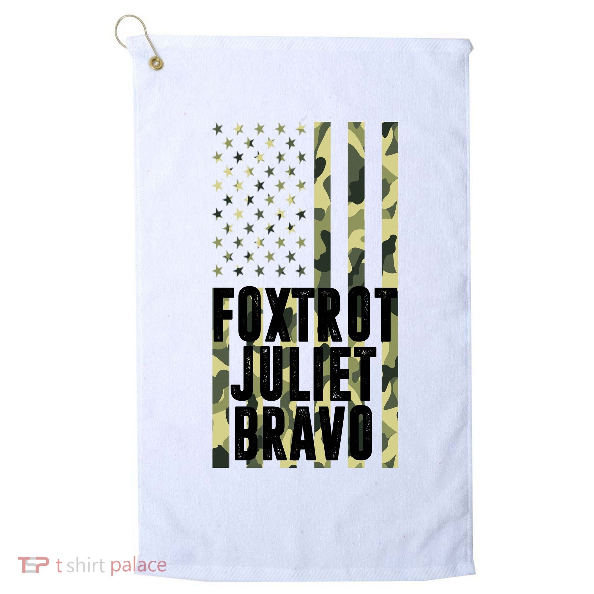 FJB Army Usa Flag Foxtrot Juliet Bravo Golf Towel