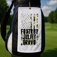 FJB Army Usa Flag Foxtrot Juliet Bravo Golf Towel thumb 2