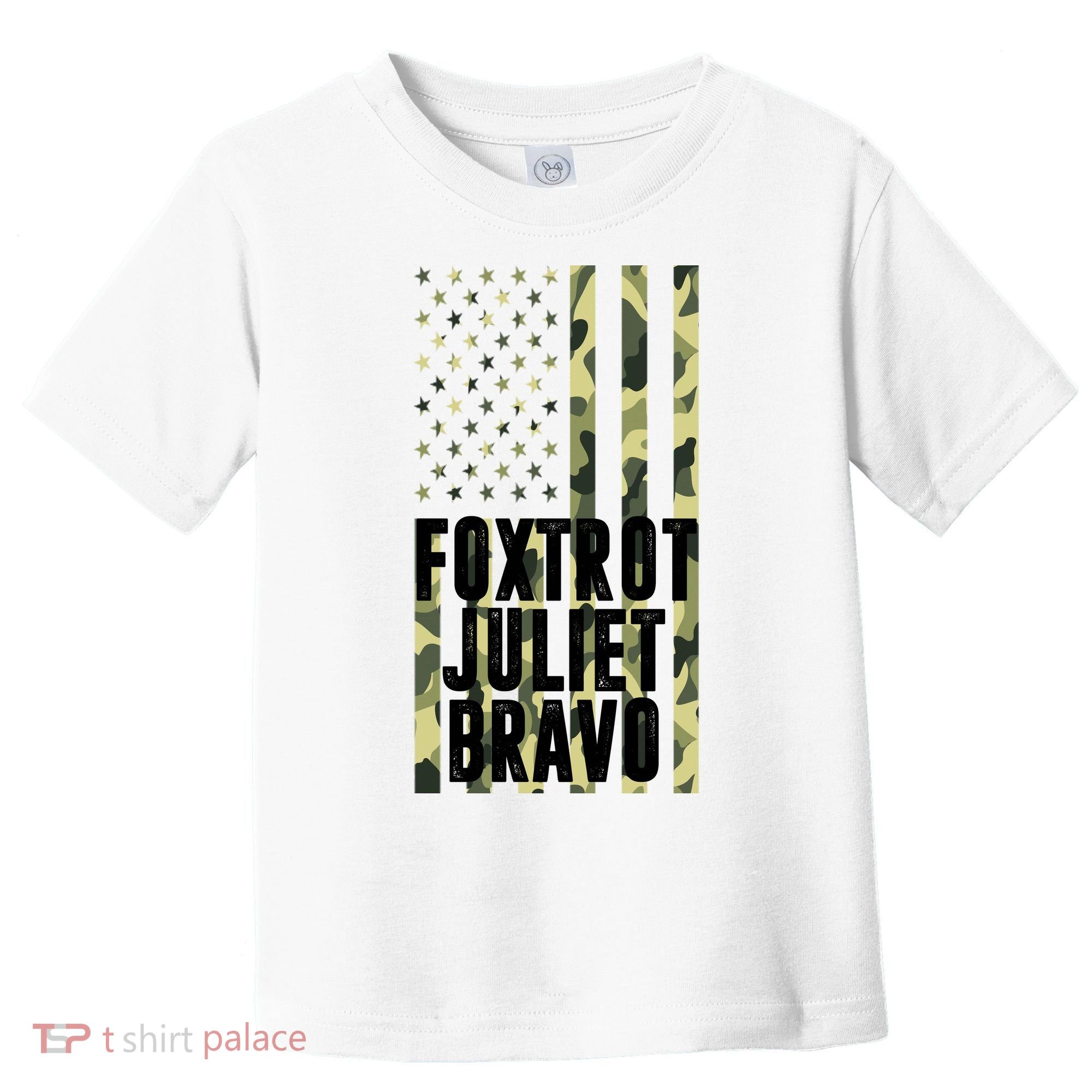 FJB Army Usa Flag Foxtrot Juliet Bravo Toddler T-Shirt
