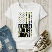 FJB Army Usa Flag Foxtrot Juliet Bravo Women's T-Shirt thumb 3