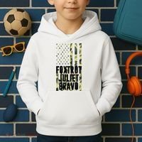 FJB Army Usa Flag Foxtrot Juliet Bravo Kids Hoodie thumb 2