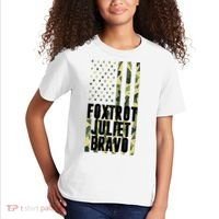 FJB Army Usa Flag Foxtrot Juliet Bravo Kids T-Shirt thumb 2