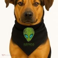 Funny Aliens UFO USA-Made Doggie Bandana thumb 1