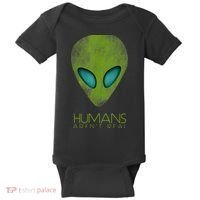 Funny Aliens UFO Baby Bodysuit thumb 0