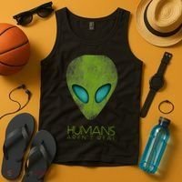 Funny Aliens UFO Tank Top thumb 4