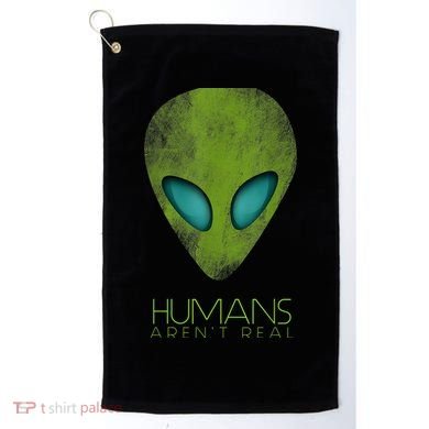 Funny Aliens UFO Golf Towel