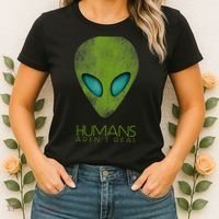 Funny Aliens UFO Women's T-Shirt thumb 2