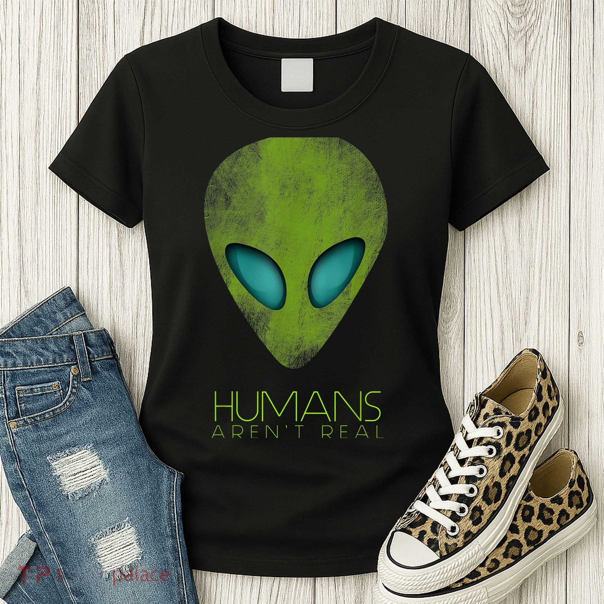 Funny Aliens UFO Women's T-Shirt