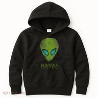 Funny Aliens UFO Kids Hoodie thumb 0