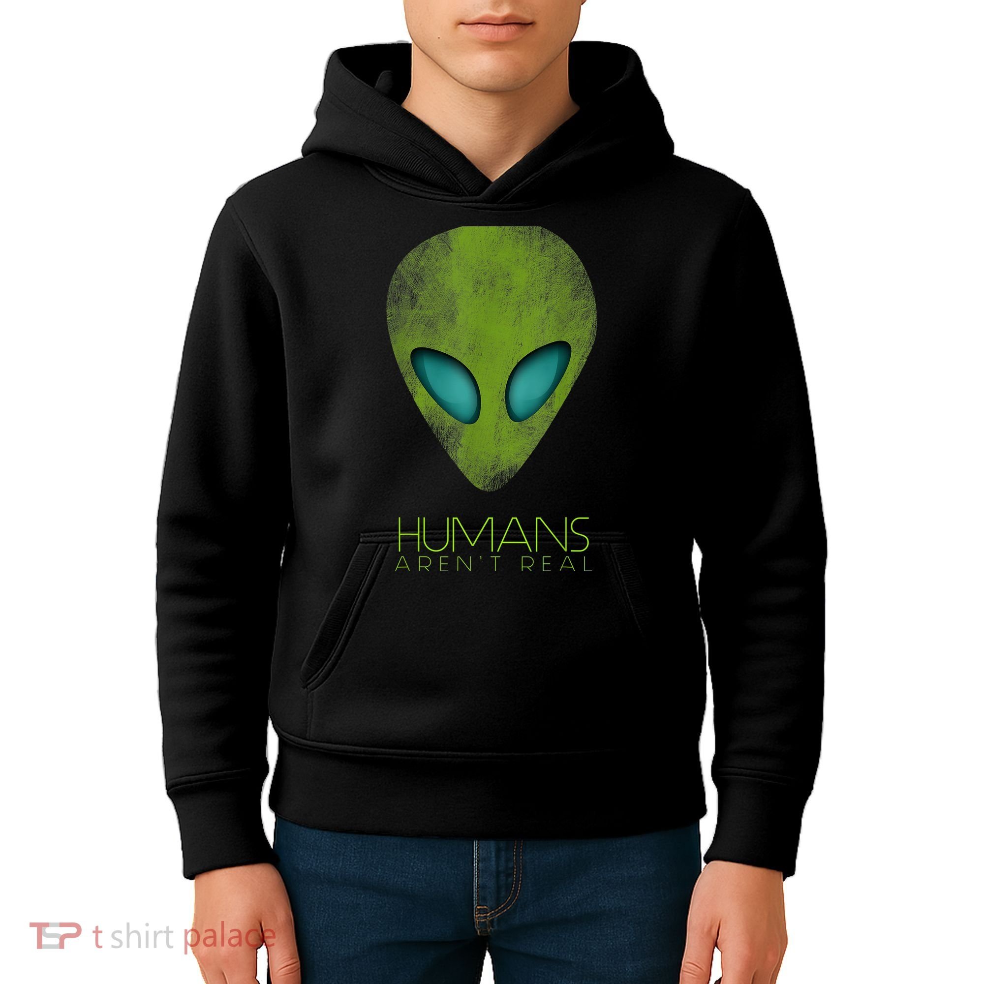 Funny Aliens UFO Kids Hoodie