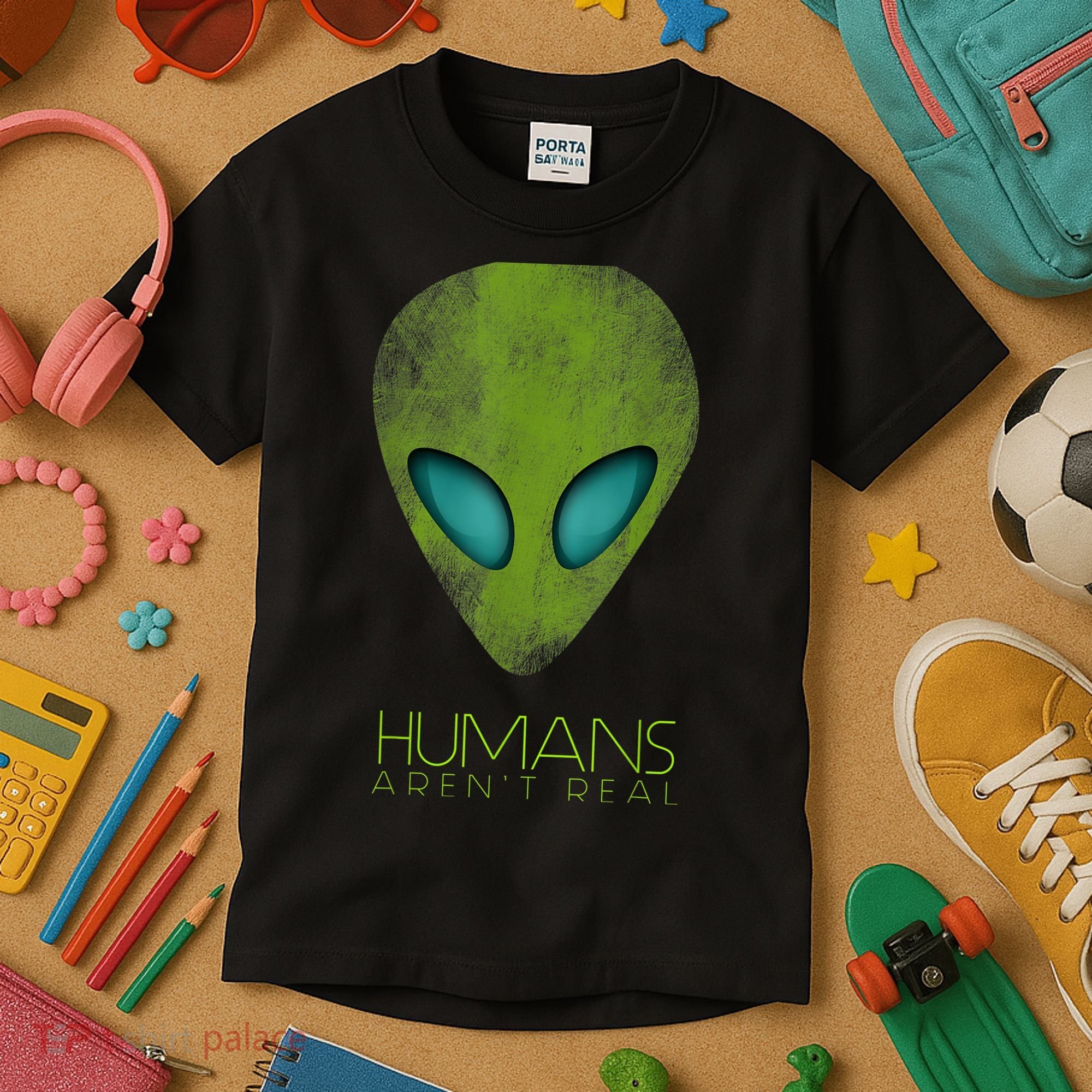 Funny Aliens UFO Kids T-Shirt