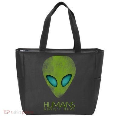 Funny Aliens UFO Tote Bag