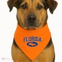 Florida Alligators Team Logo USA-Made Doggie Bandana thumb 1