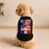Funny American USA Flag Merica Cat Doggie Tank thumb 2