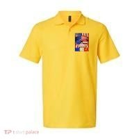 Funny American USA Flag Merica Cat Polo thumb 0