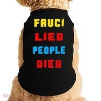 Fauci Lied People Died Doggie Tank thumb 0