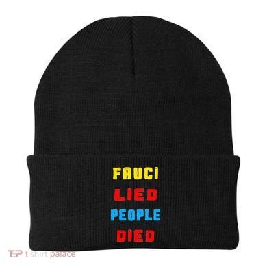 Fauci Lied People Died Beanie