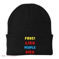 Fauci Lied People Died Beanie thumb 0