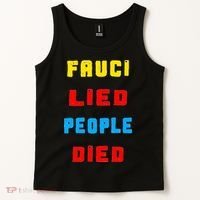 Fauci Lied People Died Tank Top thumb 2