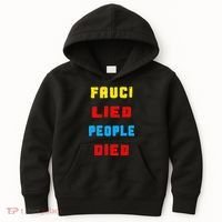 Fauci Lied People Died Kids Hoodie thumb 0