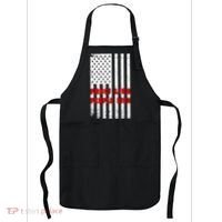 Fauci Lied People Died American Flag Apron thumb 0