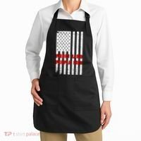 Fauci Lied People Died American Flag Apron thumb 2