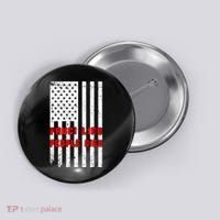Fauci Lied People Died American Flag Button thumb 0