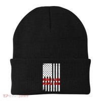 Fauci Lied People Died American Flag Beanie thumb 0
