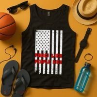Fauci Lied People Died American Flag Tank Top thumb 4