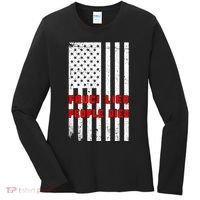 Fauci Lied People Died American Flag Women's Long Sleeve Shirt thumb 0
