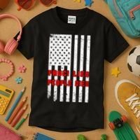 Fauci Lied People Died American Flag Kids T-Shirt thumb 3